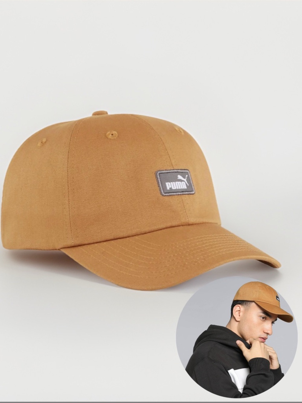 Puma Caramel Brown Logo Baseball Cap, adult unisex’s hat, NWT